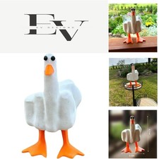 Cute Middle Finger Duck Figurine - Unique Indoor Decoration for All Occasions