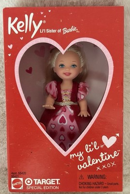 Kelly My Li'l Valentine Kelly Doll 2001 Mattel Toy Target Special Edition NIB