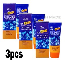 Ekel/Soothing  Moisture Collagen Sun Block SPF50 PA   70ml x 3pcs/NO.1Korean