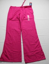 Cherokee Workwear Women's Petite Flare Leg Scrub Pants EJ3 Pink Medium NWT