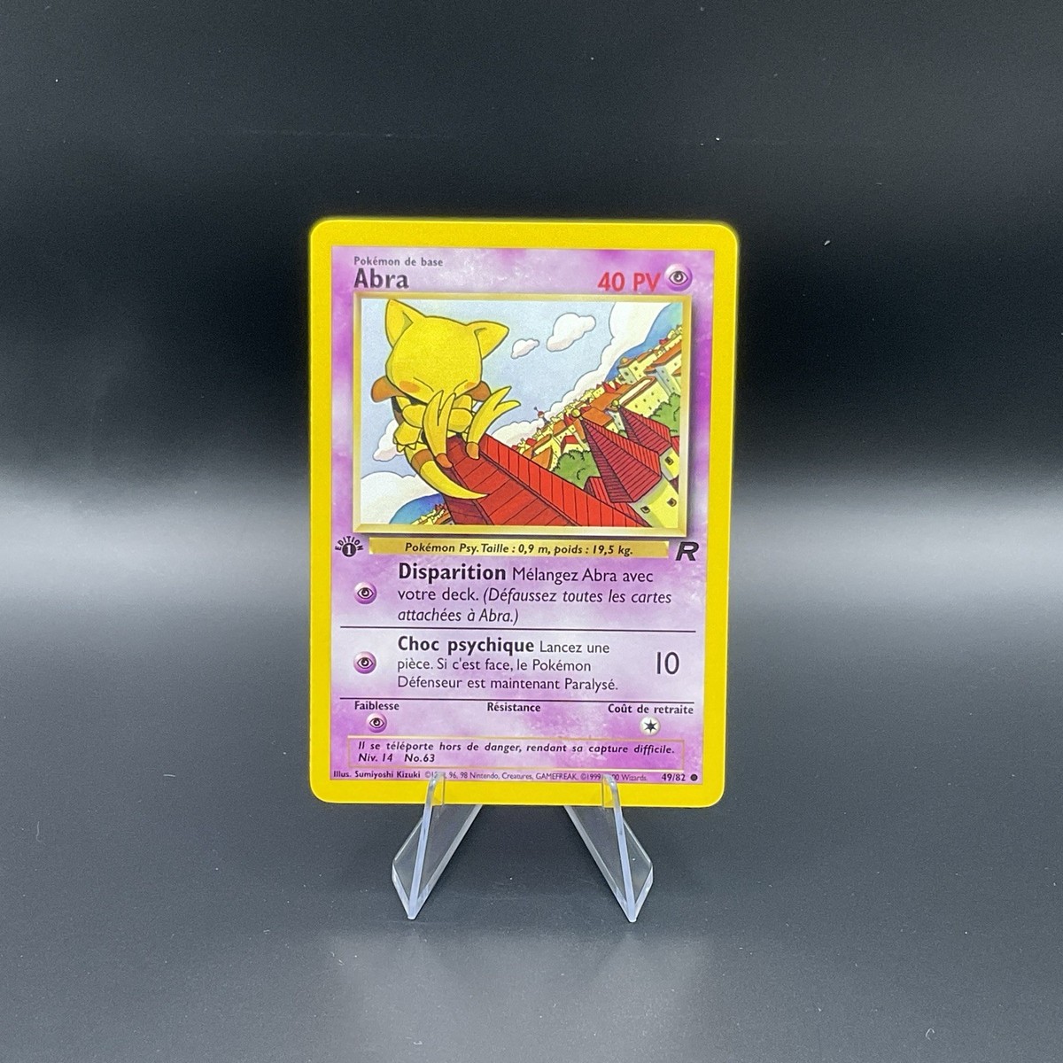 French Abra 49/82 1st Edition Team Rocket Set Pokemon Card NM | eBay French Abra 49/82 1st Edition Team Rocket Set Pokemon Card NM | eBay