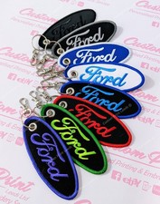 Ford Keyring - Embroidered - Unique- Range of Colours available - Check it Out!