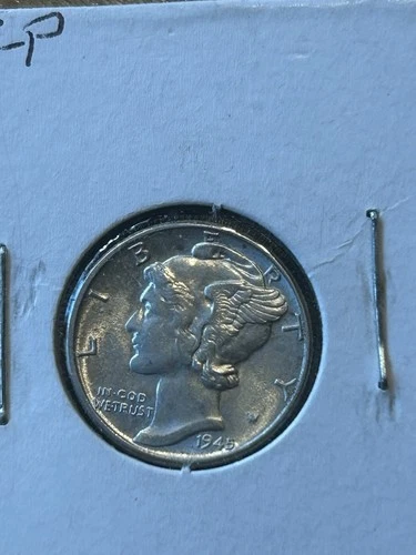 1945 Mercury Dime AU+