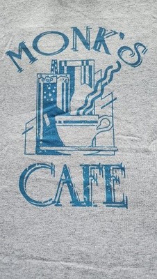 SEINFELD Monk's Cafe Jerry George Elaine Kramer UNISEX T-Shirt SMALL