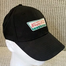 Cobra Krispy Kreme Doughnuts Hat Cap Black Snapback Adjustable Black