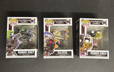 Funko Pop! Games : Five Nights at Freddy's Security Breach Ruin 3 Pop Set. MIB