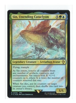 Sin, Unending Cataclysm (Surge Foil) R MTG FF Collector Commander 95 NM
