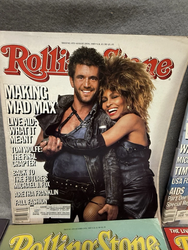 VINTAGE Rolling Stone Magazines LOT OF 11 TRAVOLTA SPIELBERG LENNON PRINCE BRUCE - Image 3 of 4