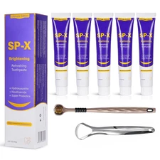 7Pcs Whitening Fresh Breath Toothpaste Improve Bad Breath Fresh Cleansing Stain