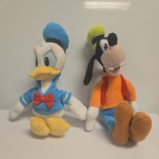 Just Play Disney Donald Duck /Goofy Plush 11  Lot 2 Stuffed Animals