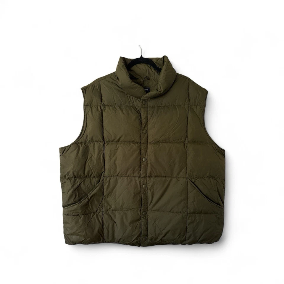 Land’s End Men’s Deep Juniper Goose Down Quilted Puffer Vest Size XL-XXL - Image 3 of 4