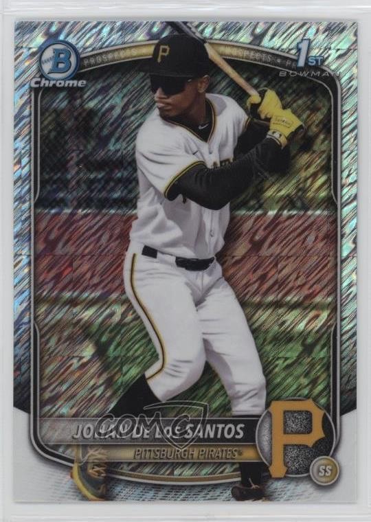 2025 Bowman Chrome Prospects Shimmer Refractor Johan De Los Santos #BCP-163 4d5