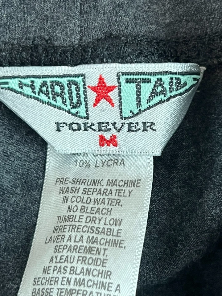 Hard Tail Forever Roll Down Yoga Leggings Women’s M Gray Made In USA Stretch - Image 4 of 4