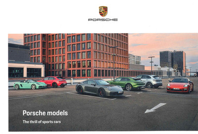 Porsche Modelle Prospekt 2023 UK Version in Englisch 104 Farbseiten Gratis UK P/P