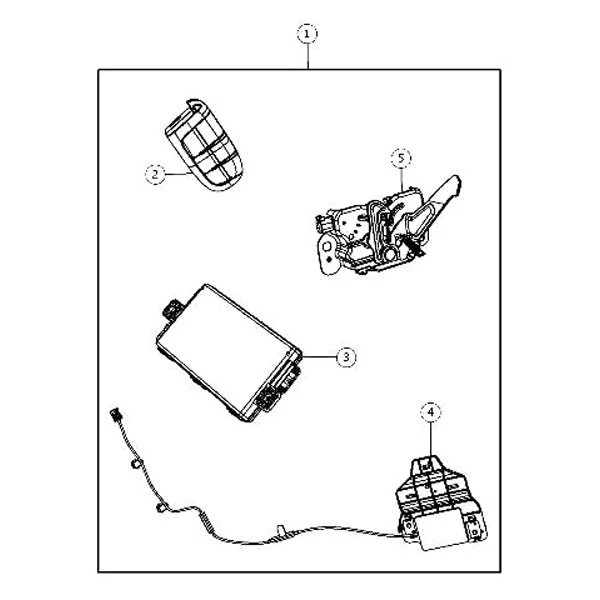 For Jeep Compass 2015-2017 Mopar 68261146AA Hood Latch Foto 4 de 4