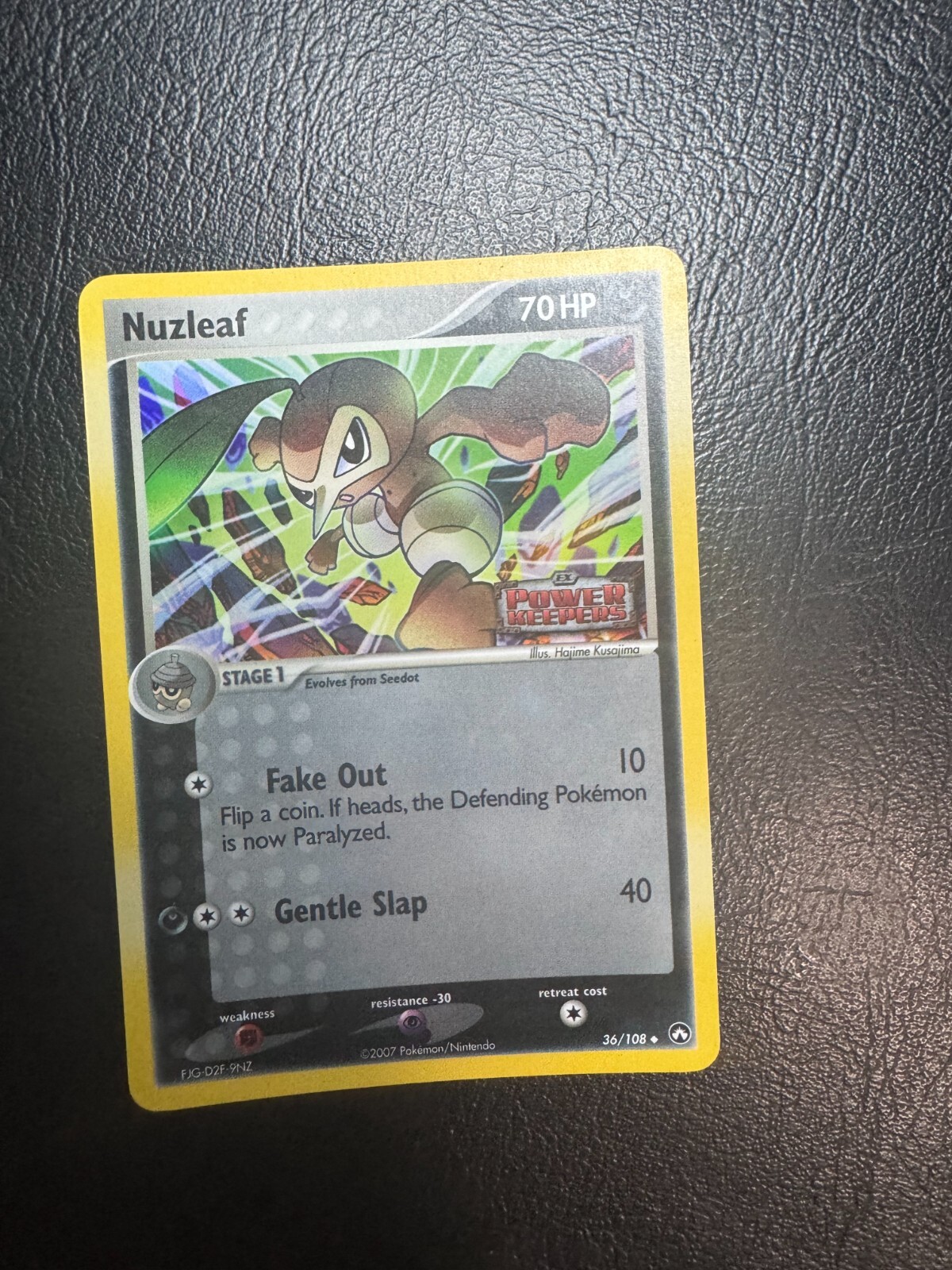 Pokemon Nuzleaf 36/108 Power Keepers Reverse Holo LP