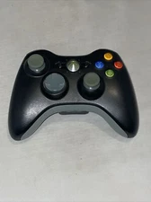 Official Microsoft Xbox 360 Black Wireless Controller! ~ Works Great! Authentic!
