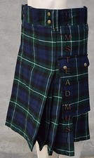 Modern Lamont Tartan Highland Utility Pocket Active Men Prime 16 Oz Heavy Kilts.