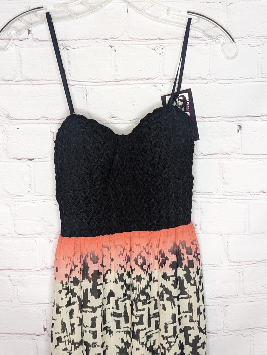 black maxi dress spaghetti strap Shona Joy - La Lune Lace Back Maxi Dress - Black