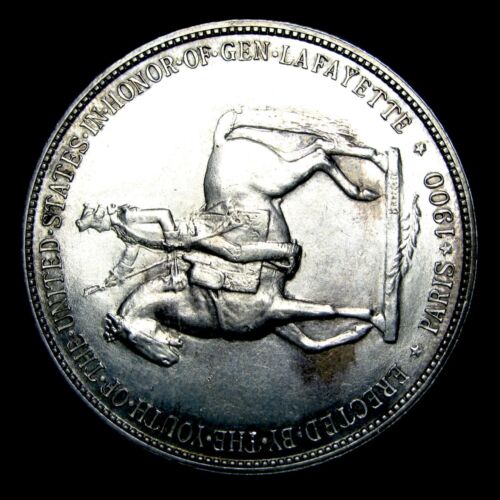 1900 Lafayette Commemorative Silver Dollar --- Gem BU Coin --- #726P - Picture 4 of 4