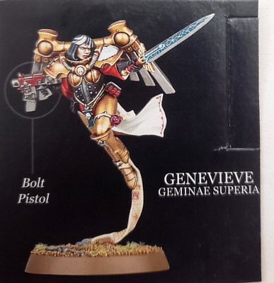 40K Sororitas Genevieve Geminae Superia Seraphim Sister Battle Saint Celestine