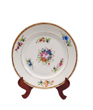 ANTICO PIATTO PORCELLANA VECCHIA PARIGI XIX