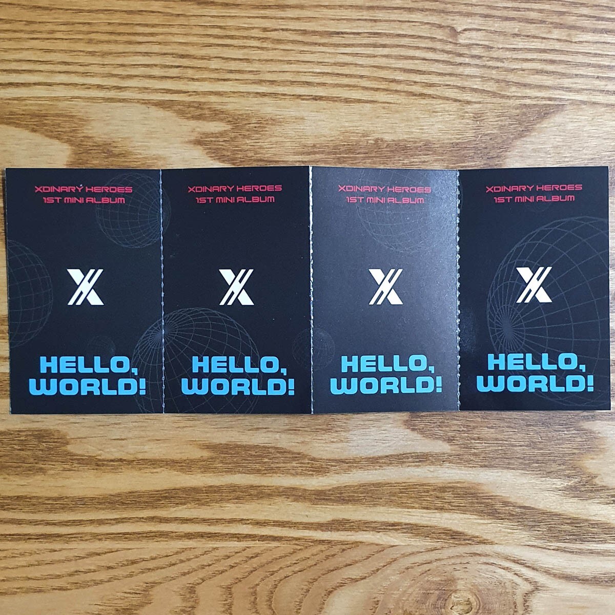 Jungsu Official Folding Photocard Xdinary Heroes 1st Mini Album