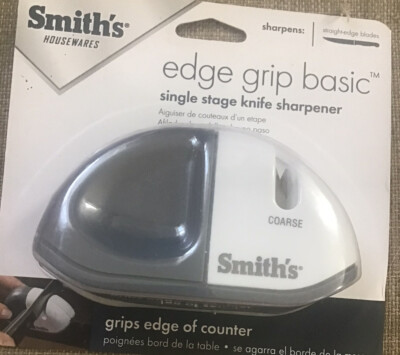 Smiths Housewares Edge Grip Basic Single Stage Knife Sharpener NEW