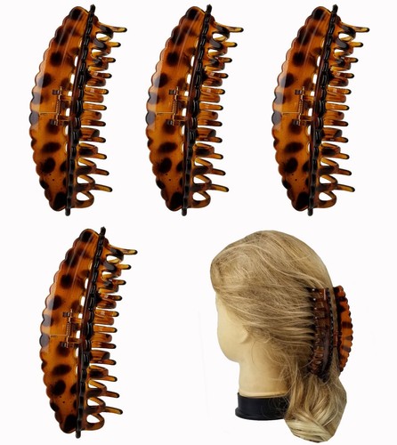 4 Pieces 5.5" Claw Clip Large French Jaw Hair Clip Women Girls Jaws Comb - Picture 11 of 11