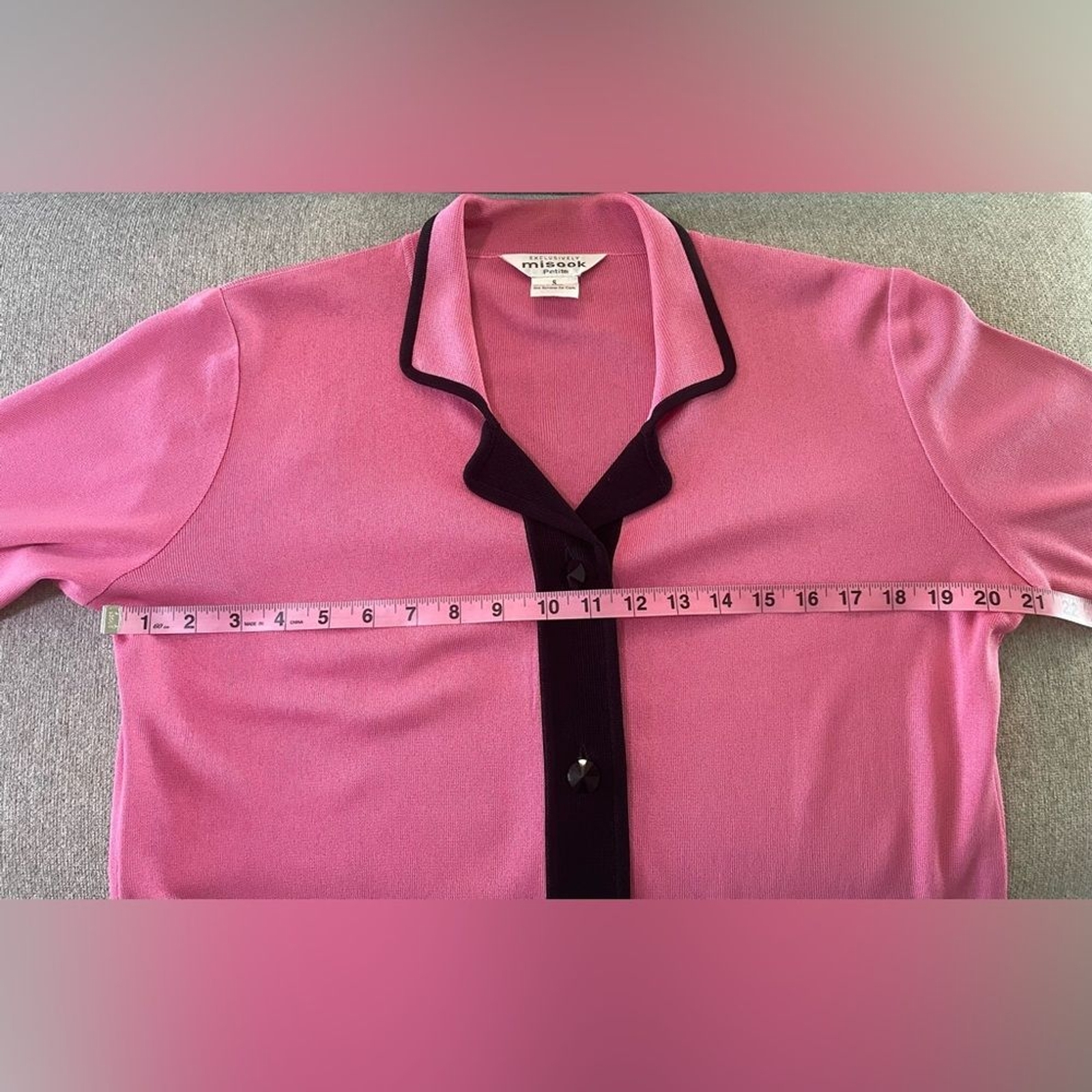 Misook Exclusively Button Front Acrylic Knit Jack… - image 9