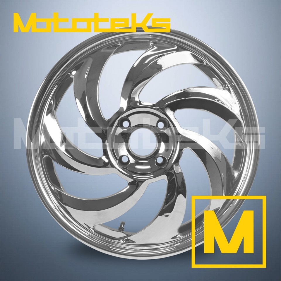 30X4.0 18X7 STORM FORGED MAG WHEEL CHROME SET FOR HARLEY & DNA TRIKE ...
