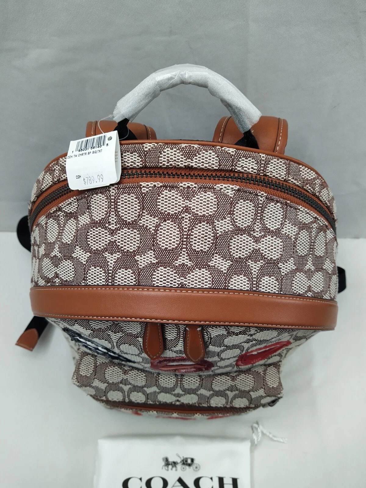 Zaino charter Coach X Tom Wesselmann firmato jacquard tessile