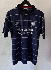 Umbro Men’s Sharp Digital Manchester KEANE 16 Vintage Polo Short Sleeve Size:M