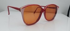 Vintage Ora Red Pink Oval Sunglasses FRAMES ONLY Hong Kong