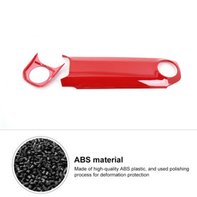 Red Interior Center Console Panel Trim Cover for Jeep Wrangler JL JT 2024+