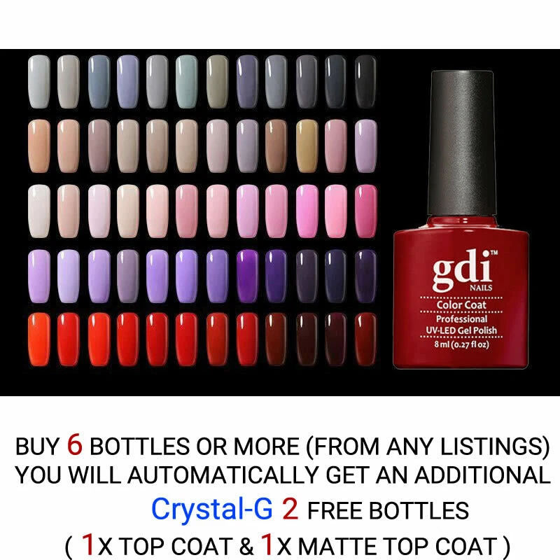 gdi nails UK Classic Soak Off Salon Quality UV/LED Gel Nail Polish FREE POSTAGE