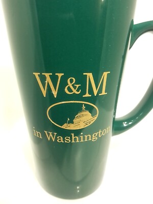 WILLIAM & MARY IN WASHINGTON COFFEE MUG. W & M WASHINGTON CENTER MUG. B273