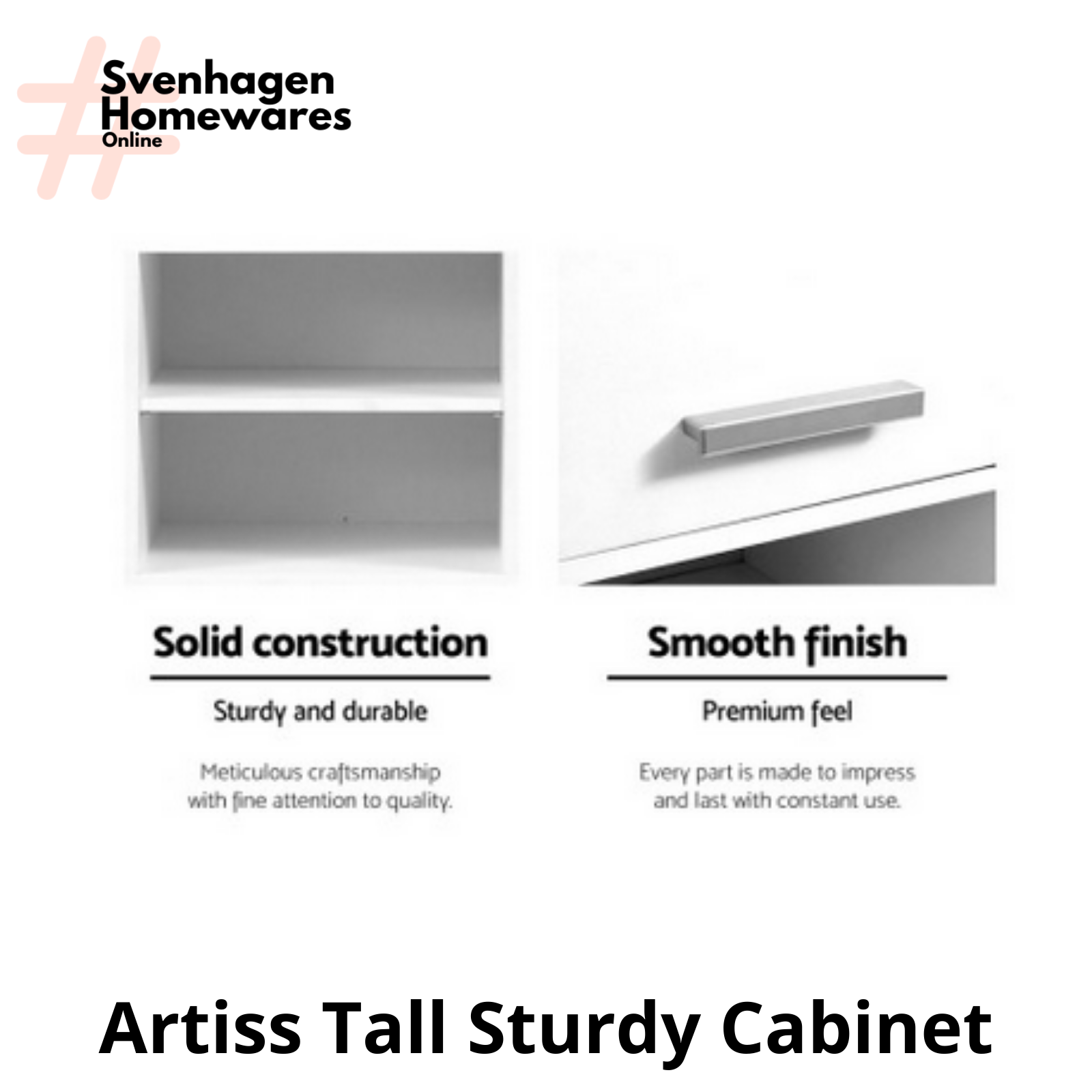 Tall Slim Storage Cupboard Kitchen Pantry Laundry Bathroom Unit