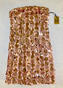 forever 21 rose gold dress