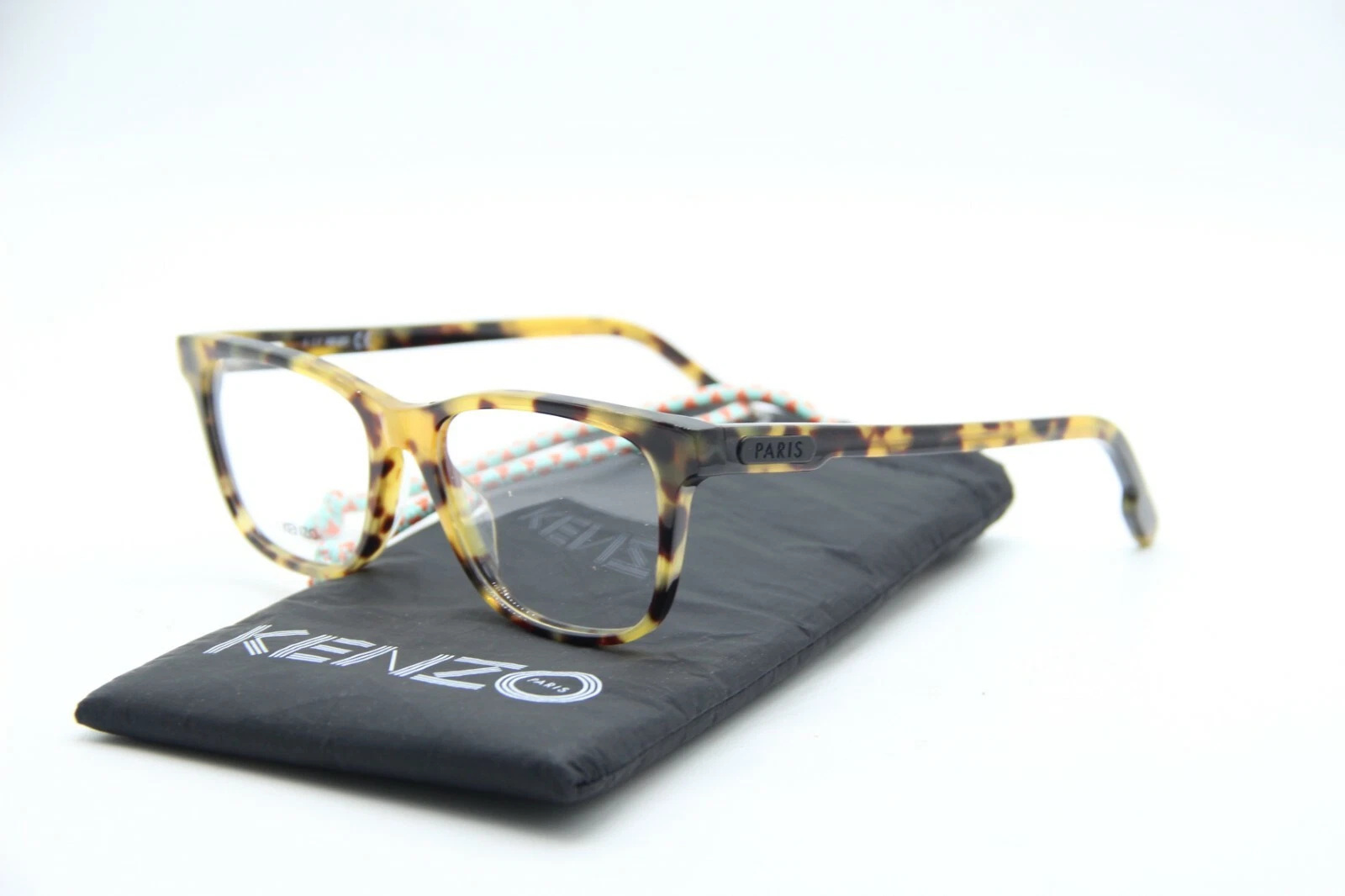 NEW KENZO KZ50034I 055 YELLOW HAVANA AUTHENTIC EYEGLASSES W/CASE KZ50034I 51 16