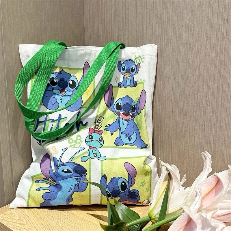 Disney Stitch Canvas Tote Bag | eBay