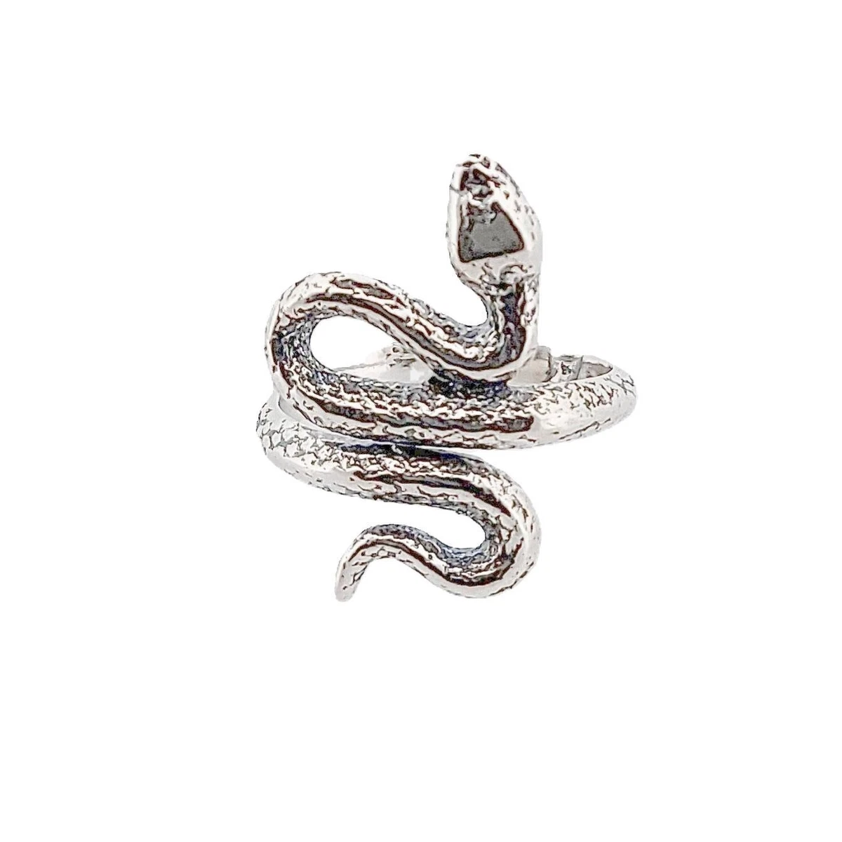 ChainsHouse Anello con Serpente a Due Teste Colore Vintage Anello Uomo Acciaio Anello di Avvolgimento 3D Punk Rock n Roll Misura IT 14-32 : . it