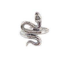 Anello serpente stile vintage, argento sterling, ispirato alla mitologia greca