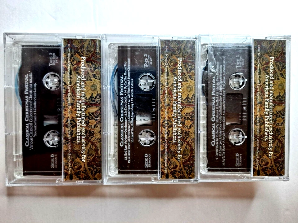 Classical Christmas Festival Music Cassettes #1-3 AF Publishers Tape SEALED - Image 2 of 4