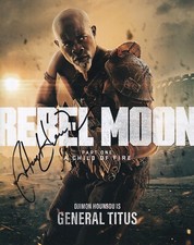 DJIMON HOUNSOU signed autograph 20x25cm REBEL MOON in person autograph COA