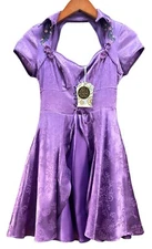 Disney Alice Through The Looking Glass Hot Topic Exclusive Purple Mini Dress XS