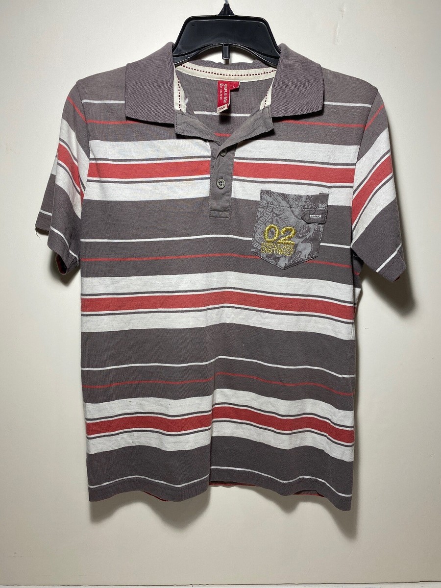 トップス 00s archive graphic polo sharespirit lgb 02 purple box Striped polo Boys Shirt Size Large | eBay