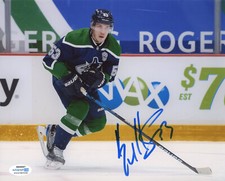Vancouver Canucks Bo Horvat Signed Autographed 8x10 NHL Photo ACOA #62