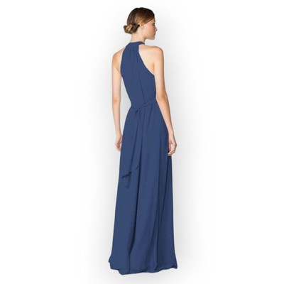 Ceremony Joanna August teal blue floor length formal dress size XS