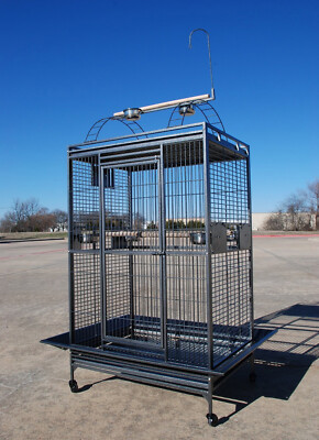 XX-LARGE Lani Kai Lodge Open Play Top For Large Parrot Bird Cage 32''x23''x66''H 